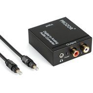 PROZOR Digital to Analog Converter DAC Digital SPDIF Toslink to Analog Stereo Audio L/R Converter Adapter with...