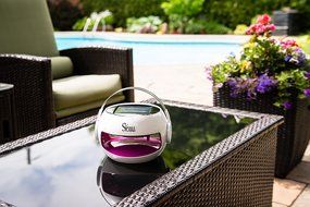 Sierra Outdoor Solar Powered Portable Bluetooth Wireless Speaker Purple N3