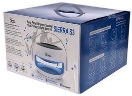 Sierra Outdoor Solar Powered Portable Bluetooth Wireless Speaker Purple N7