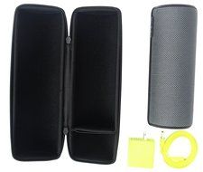 Caseling Hard CASE for UE MEGABOOM Wireless Bluetooth Speaker - Fits Plug &amp; Cables. N4