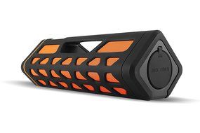 SHARPER IMAGE SBT605OR Rugged Bluetooth 4.0 Speaker with Extra Bass, Rechargeable, Works with All Bluetooth Devices...