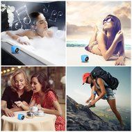 Waterproof (IP67) Mini Cube Bluetooth Speaker by Pantheon, Shower Pool Outdoor Speaker, Comes with Built-in Mini... N4