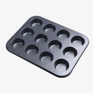 12 Stainless Iron Nonstick Baking Pan Tray Tin Cup Cakes Pudding Muffin Bun 2014 Clearance Sale N3