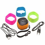 Aduro VESTA Ultra Portable Bluetooth Speaker w/Interchangeable Jackets and Built-in Speakerphone (Black) N7