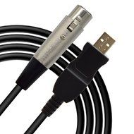 VAlinks USB Male to 3PIN XLR Female Mic Microphone Converter Cable Studio Audio Cable Connector Cords Adapter...
