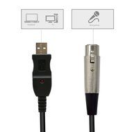 VAlinks USB Male to 3PIN XLR Female Mic Microphone Converter Cable Studio Audio Cable Connector Cords Adapter... N5