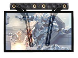 WALI SBR201 Sound Bar Bracket Universal Sound Bar TV Mount for Mounting Above or Under TV, Fits Sonos, Samsung... N2