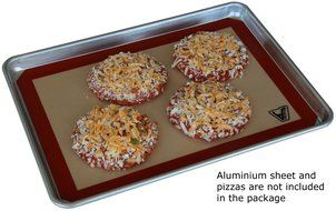 Silicone Baking Mat - Set of 3 Half Sheet (Thick &amp; Large 11 5/8&quot; x 16 1/2&quot;) - Non Stick Silicon Liner for Bake... N8