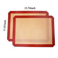 CareU(TM) Non-stick Silicone Baking Mat, Professional Grade Baking Cookie Sheet (2packs)