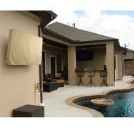 Outdoor TV Cover, Beige Weatherproof Universal Protector for 55'' - 58'' TVs N2