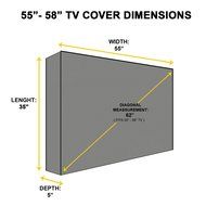 Outdoor TV Cover, Beige Weatherproof Universal Protector for 55'' - 58'' TVs N3