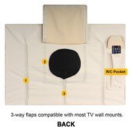 Outdoor TV Cover, Beige Weatherproof Universal Protector for 55'' - 58'' TVs N4