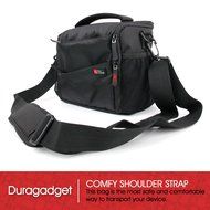 DURAGADGET Durable Water-Resistant Shoulder / Messenger Bag in Black &amp; Orange for NEW JBL Pulse 2 / JBL Pulse... N6