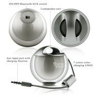 GizmoVine Bluetooth Speaker Wireless Portable Audio Powerful Sound Durable Long Lasting Playtime Silver N3