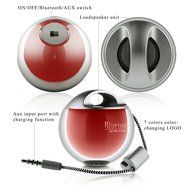 GizmoVine Bluetooth Speaker Wireless Portable Audio Powerful Sound Durable Long Lasting Playtime Silver N10