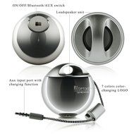 GizmoVine Bluetooth Speaker Wireless Portable Audio Powerful Sound Durable Long Lasting Playtime Silver N31