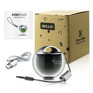 GizmoVine Bluetooth Speaker Wireless Portable Audio Powerful Sound Durable Long Lasting Playtime Silver N35