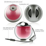 GizmoVine Bluetooth Speaker Wireless Portable Audio Powerful Sound Durable Long Lasting Playtime Silver N38