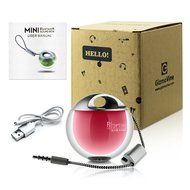 GizmoVine Bluetooth Speaker Wireless Portable Audio Powerful Sound Durable Long Lasting Playtime Silver N42