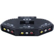 Fosmon Technology 3-Way Audio / Video RCA Switch Selector / Splitter Box &amp; AV Patch Cable for Connecting 3 RCA... N3