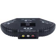 Fosmon Technology 3-Way Audio / Video RCA Switch Selector / Splitter Box &amp; AV Patch Cable for Connecting 3 RCA... N4