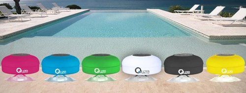 Bluetooth Water Resistant Handsfree Shower Speaker - Portable Speakerphone, built in Mic for ALL devices - Suction... N2