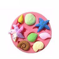 &quot;dipshop 3D Silicone Seashell Starfish Sea Snail Fondant Cake Chocolate Mold Mould Cake Decoration&quot; shopping N2