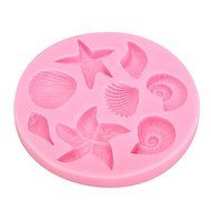 &quot;dipshop 3D Silicone Seashell Starfish Sea Snail Fondant Cake Chocolate Mold Mould Cake Decoration&quot; shopping N3