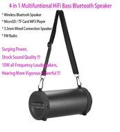 2000mAh 10W HiFi Ultra Bass Loud Sound Wireless Bluetooth Speaker Audio Player Support TF Card USB AUX FM Radio...