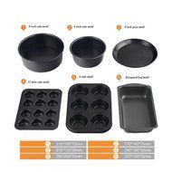 Happy Hours&reg; DIY Cake Mold 6&quot; 8&quot; Removable Bottom Mousse Chocolate Muffin Biscuit Cups Bread Loaf Pizza Bundt... N2