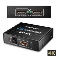 HDMI Splitter, SOWTECH(TM) 4K/2K HDMI Switch Powered Splitter 1X2 Signal Distributor 1 In 2 out with 1080P and...