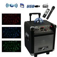 beFree Sound Projection Party Light Dome 6.5 Inch Subwoofer Bluetooth Portable Party Speaker with USB/ SD Input...