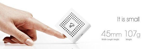 SK UO Portable Mini Wireless Bluetooth Speaker(1.7-inch Cube, 6Watt with 10 hours of playing time, White) N2