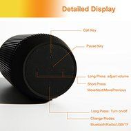 Digi4U Flash Led Light Portable Bluetooth Wireless Rechargeable Speaker Black N3