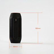 Digi4U Flash Led Light Portable Bluetooth Wireless Rechargeable Speaker Black N4