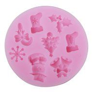 niceeshop(TM) Snowflake Cookie Biscuit Silicone Baking Mold Fondant Cake Decorations for Christmas ,Random Color N5