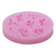 niceeshop(TM) Snowflake Cookie Biscuit Silicone Baking Mold Fondant Cake Decorations for Christmas ,Random Color N6