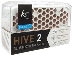 Kitsound Hive2 Bluetooth Wireless Universal Portable Rugged Stereo Speaker With 3.5 Mm Jack Compatible Smartphones... N8
