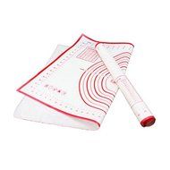 MuLuo Kitchen Baking Pastry And Dough Mat Oven Liner Cake Non-Stick Red N2
