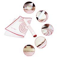 MuLuo Kitchen Baking Pastry And Dough Mat Oven Liner Cake Non-Stick Red N3