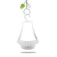 Mini Portable Rechargeable Wireless Bluetooth Speaker LED Light Decorative with TF Card Slot USB Cable - LED White N6
