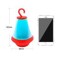 Mini Portable Rechargeable Wireless Bluetooth Speaker LED Light Decorative with TF Card Slot USB Cable - LED White N10