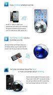 SmartDirect Hi-fi Bluetooth Color Ball Speaker and Remote with Starry LED Night Light