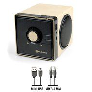 GOgroove BlueSYNC BX Rechargeable Bluetooth Wood Style Speaker with NFC Technology and Removable Battery - Works... N8