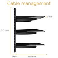 TV Wall Mount, Ematic TV Wall Mount Kit with Cable Organization for DVD Players, DVRs and Console Gaming Systems... N9