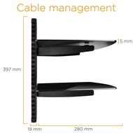 TV Wall Mount, Ematic TV Wall Mount Kit with Cable Organization for DVD Players, DVRs and Console Gaming Systems... N14
