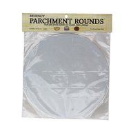 Regency Wraps RW1110 Round Parchment Paper, 10-Inch, White, Set of 24