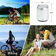 Luxon 3W Portable Wireless Bluetooth Speaker, Bluetooth V4.0 (Silver) N6