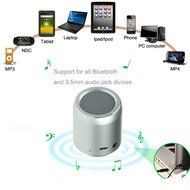 Luxon 3W Portable Wireless Bluetooth Speaker, Bluetooth V4.0 (Silver) N7
