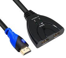 A-tech Sl2103pt1m Is a 2 Port HDMI Switch2&times;1 with 3ft HDMI Pigtail Cable in ABS Black.with This HDMI Switcher...
